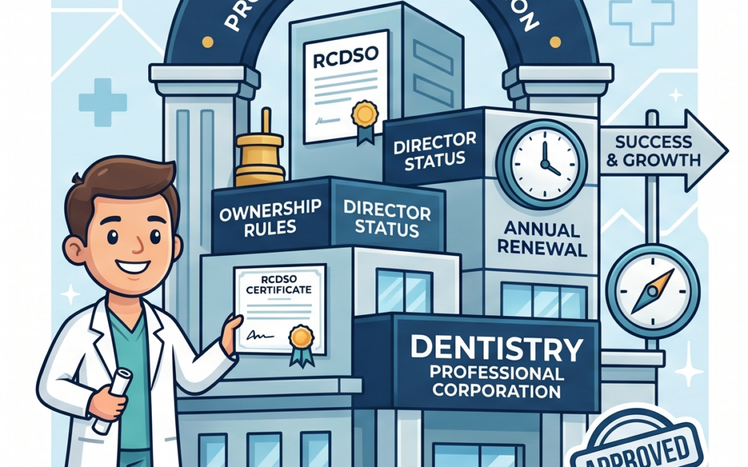 Incorporating a Dental Practice in Ontario: RCDSO Requirements and Strategic Timing