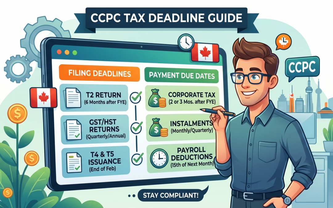 CCPC Tax Filing and Payment Deadlines: A Complete Guide for Canadian Business Owners